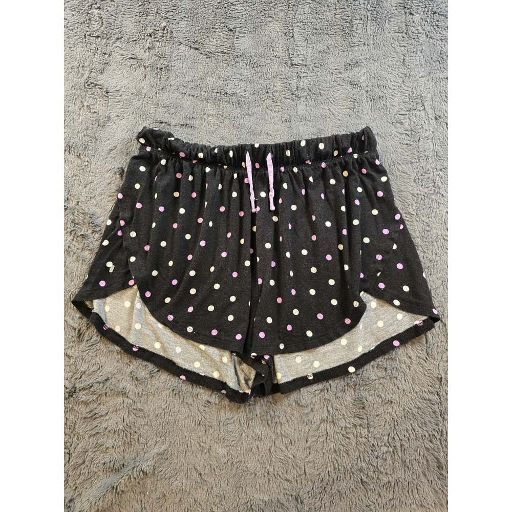 Joyspun Womens Black Polka Dot Pajama Shorts Size Small S 4-6 Sleepwear Soft